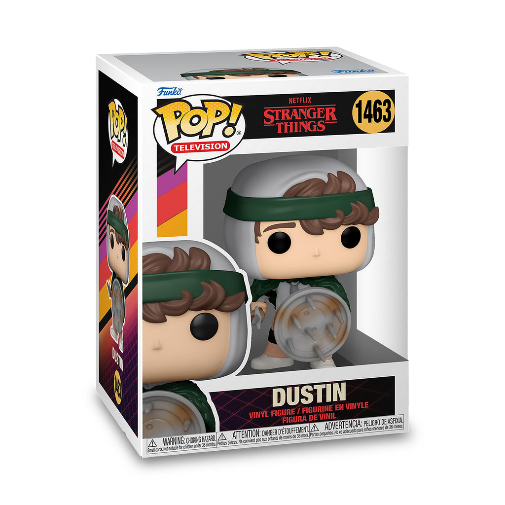 Productafbeelding Stranger Things - Dustin met schild Funko Pop! figuur