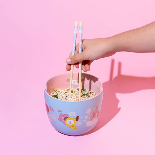 Image produit BT21 - Bol de Ramen avec Baguettes des Personnages