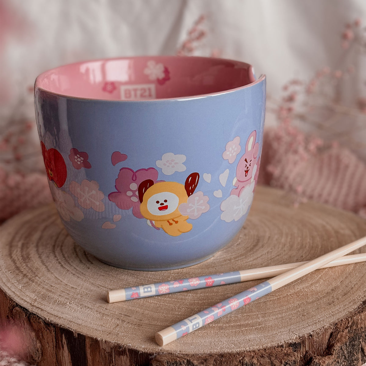 Productafbeelding BT21 - Karakters Ramen Kom met Eetstokjes