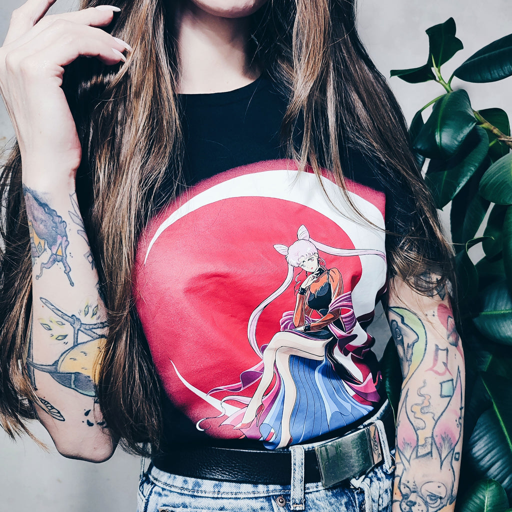 Productafbeelding Sailor Moon - Bright Moon T-shirt zwart