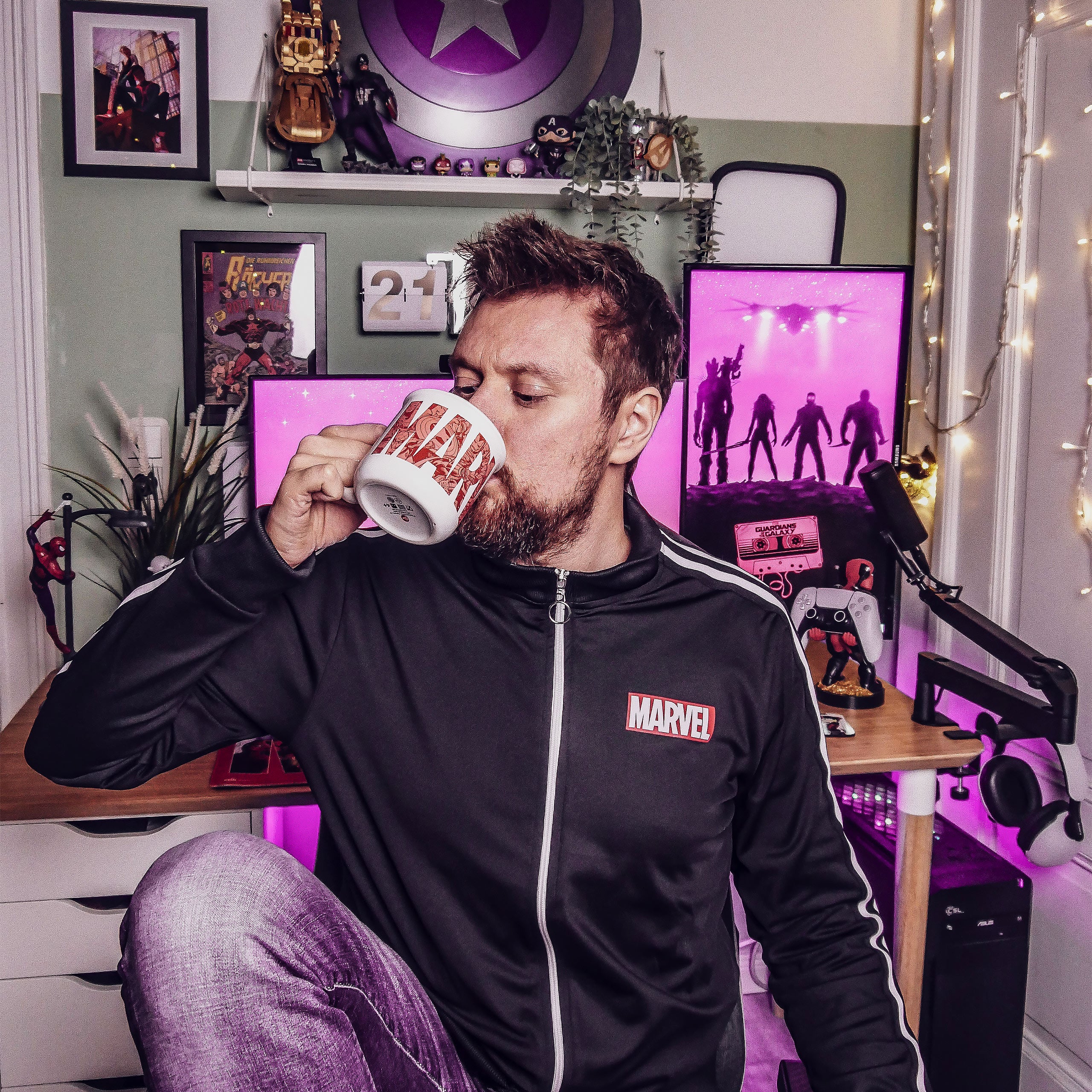 Image produit Marvel - Veste de survêtement Logo noir