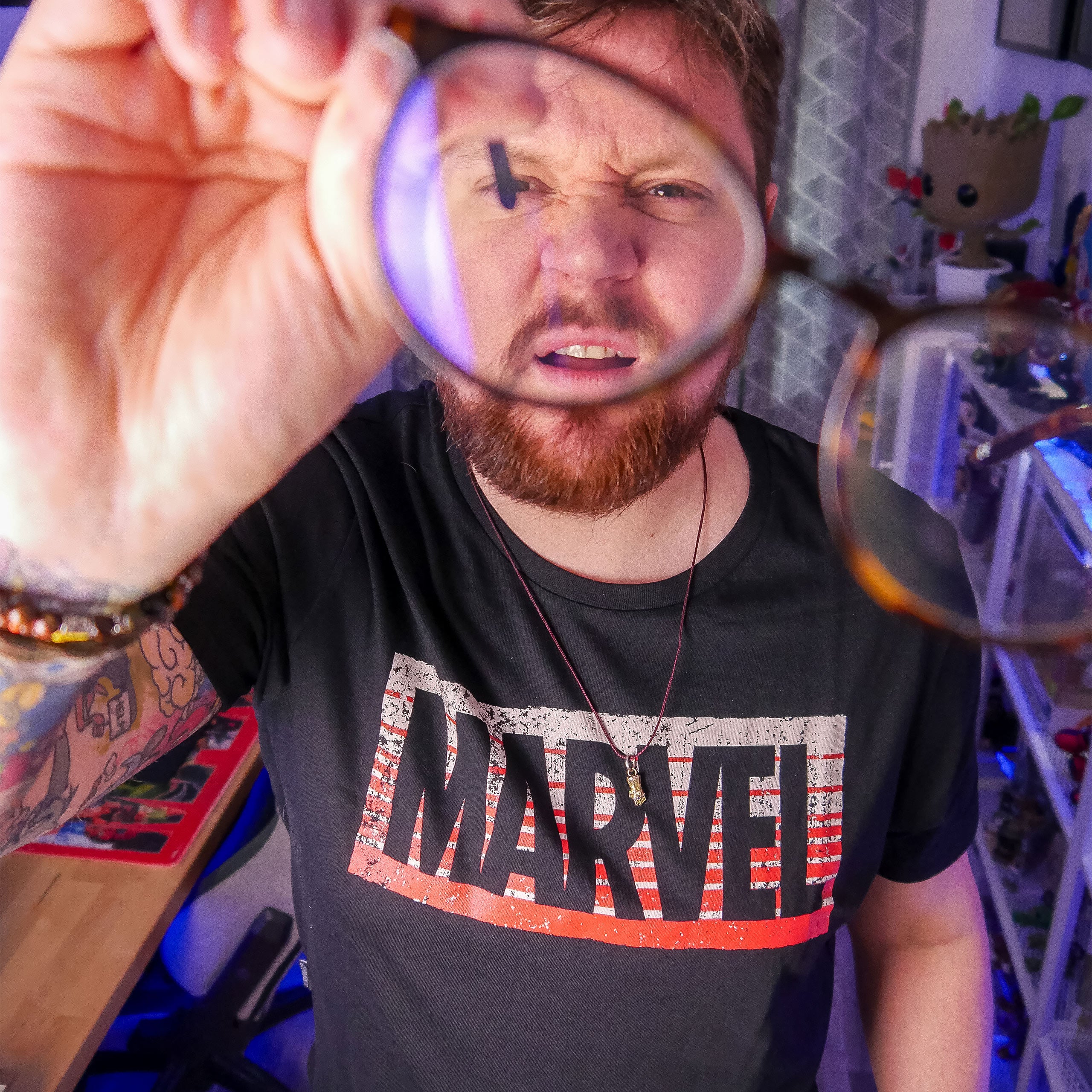Productafbeelding Marvel - Guardians Logo Shirt zwart