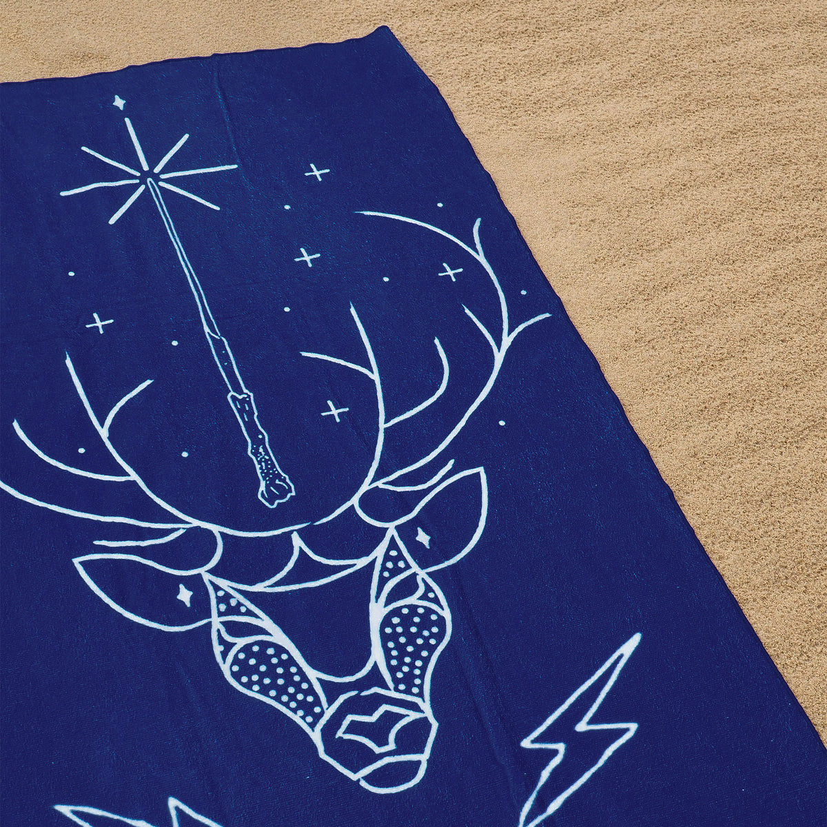 Produktbild Expecto Patronum Badetuch blau - Harry Potter