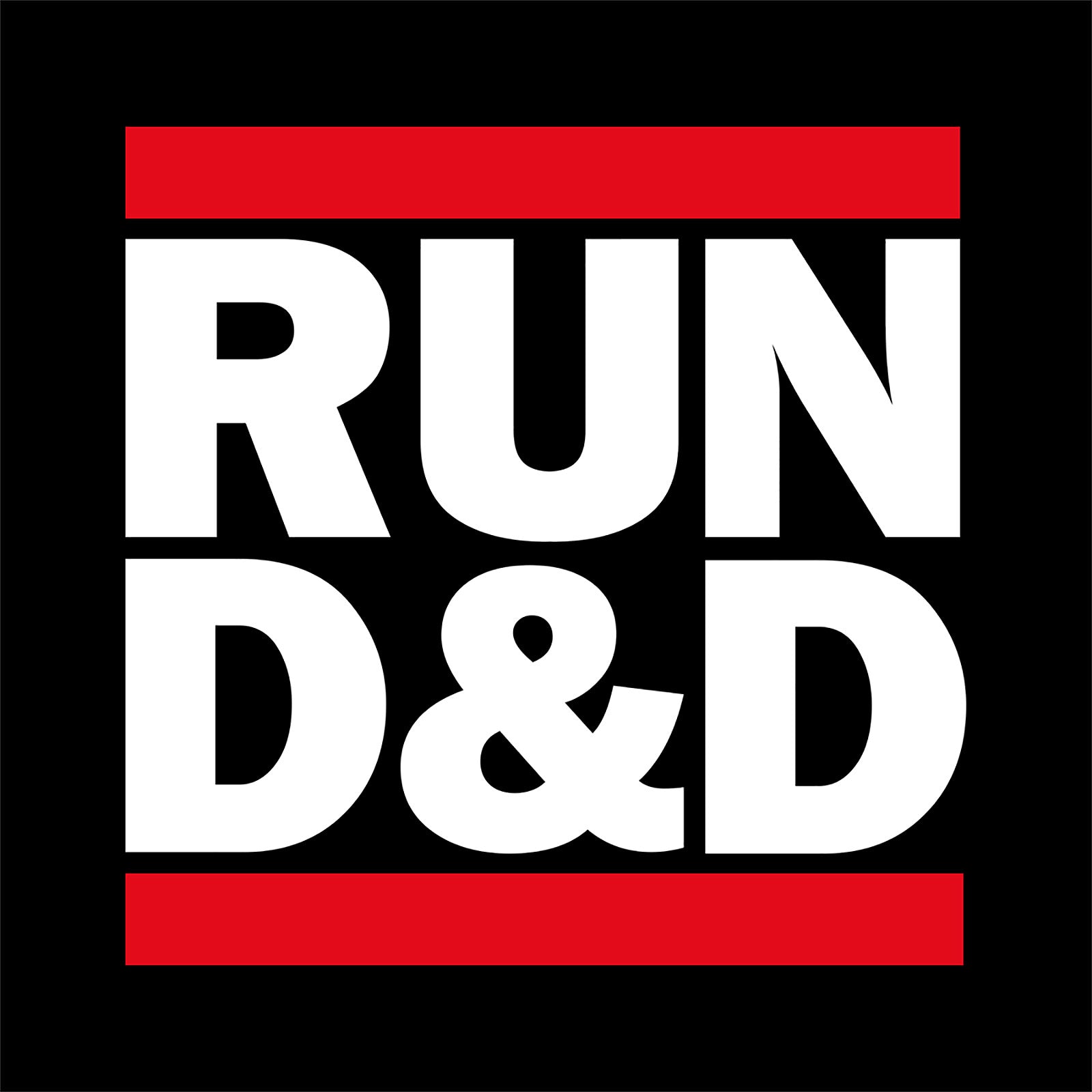 Image produit T-shirt Run D&D noir pour les fans de Dungeons & Dragons
