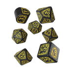 Productafbeelding Harry Potter - Hufflepuff RPG Dobbelstenen Set 7st Zwart