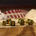 Productafbeelding Harry Potter - Hufflepuff RPG Dobbelstenen Set 7st Zwart