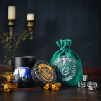 Image produit Harry Potter - Set de dés RPG Slytherin 5pcs avec sac à dés vert