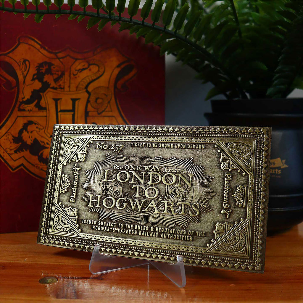 Productafbeelding Harry Potter - Hogwarts Express antiek ticket-replica (beperkte oplage)