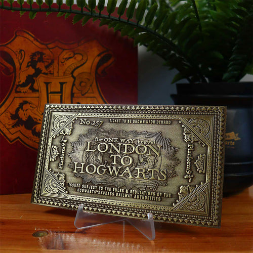 Productafbeelding Harry Potter - Hogwarts Express antiek ticket-replica (beperkte oplage)