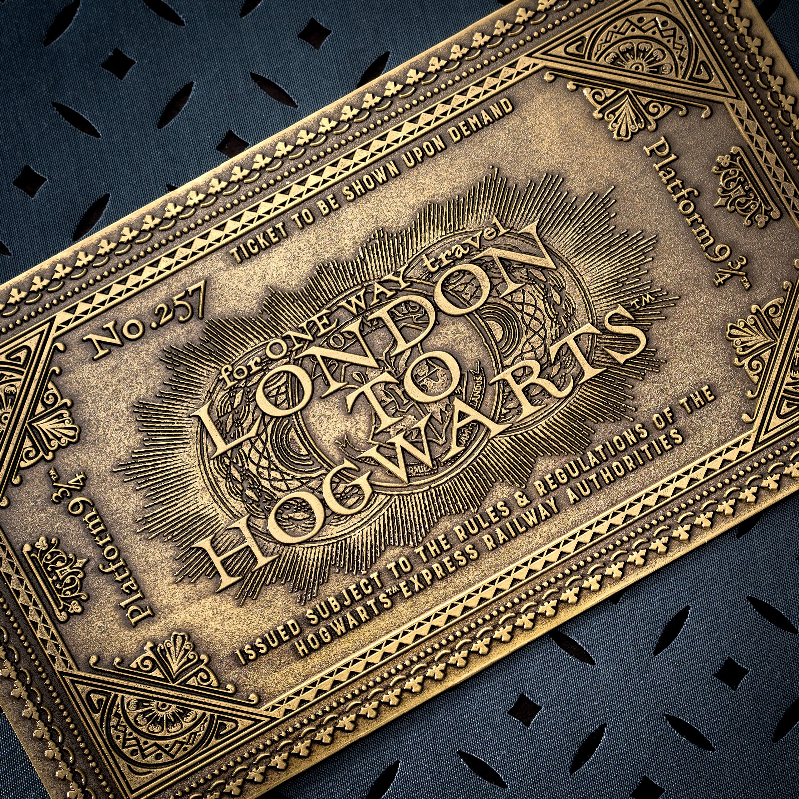 Image produit Harry Potter - Réplique du billet du Poudlard Express style antique (édition limitée)