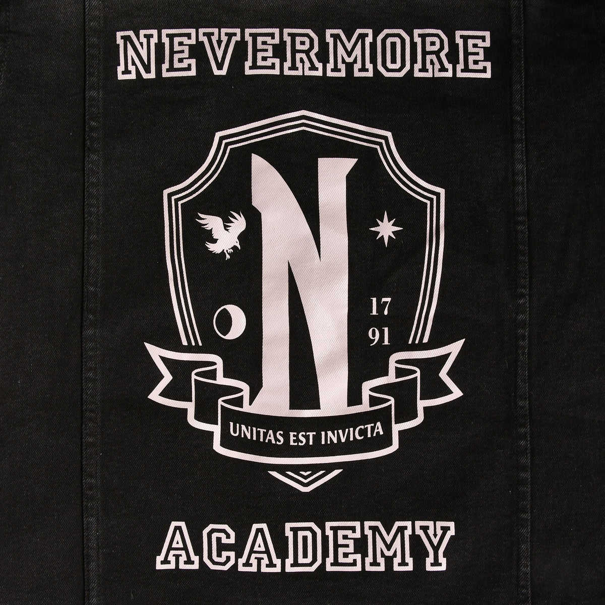 Image produit Mercredi - Veste en jean Académie Nevermore noir
