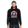 Productafbeelding Captain America - Shield Hoodie Zwart