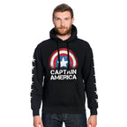 Productafbeelding Captain America - Shield Hoodie Zwart