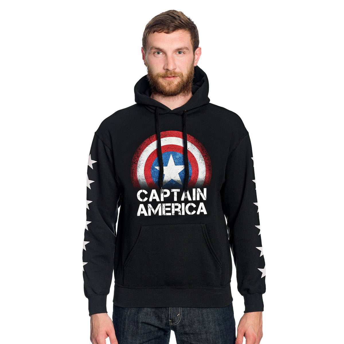Produktbild Captain America - Shield Hoodie schwarz