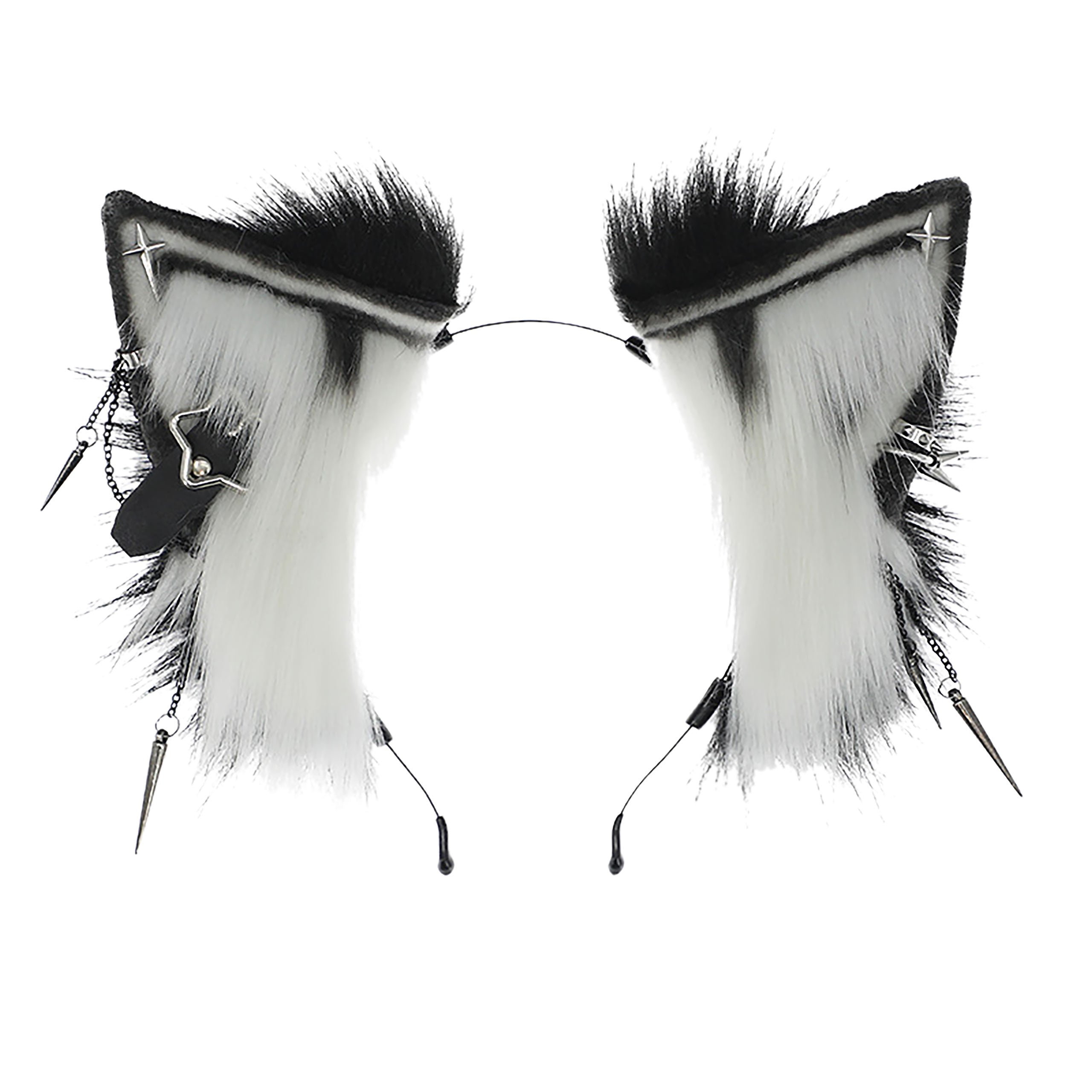 Image produit Oreilles de Kitsune blanc-noir