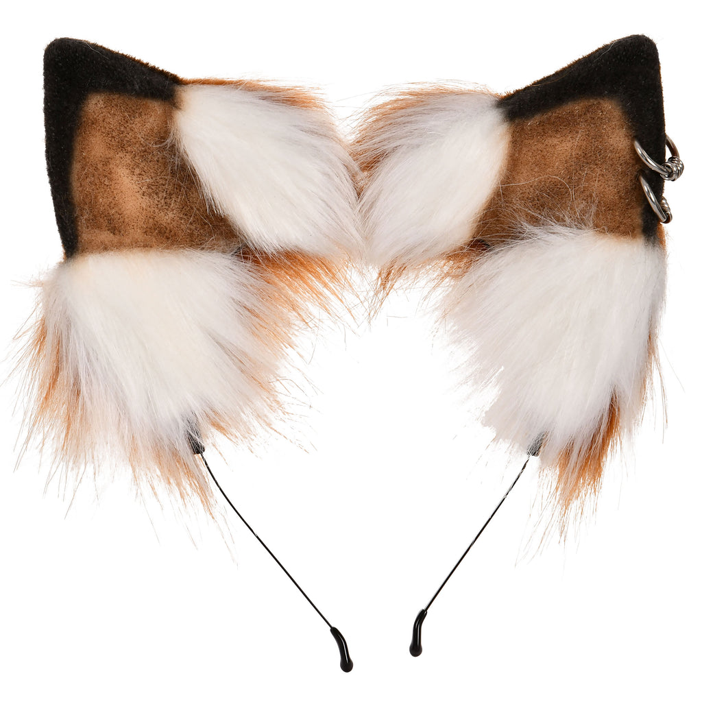 Image produit Oreilles de Kitsune blanc-marron