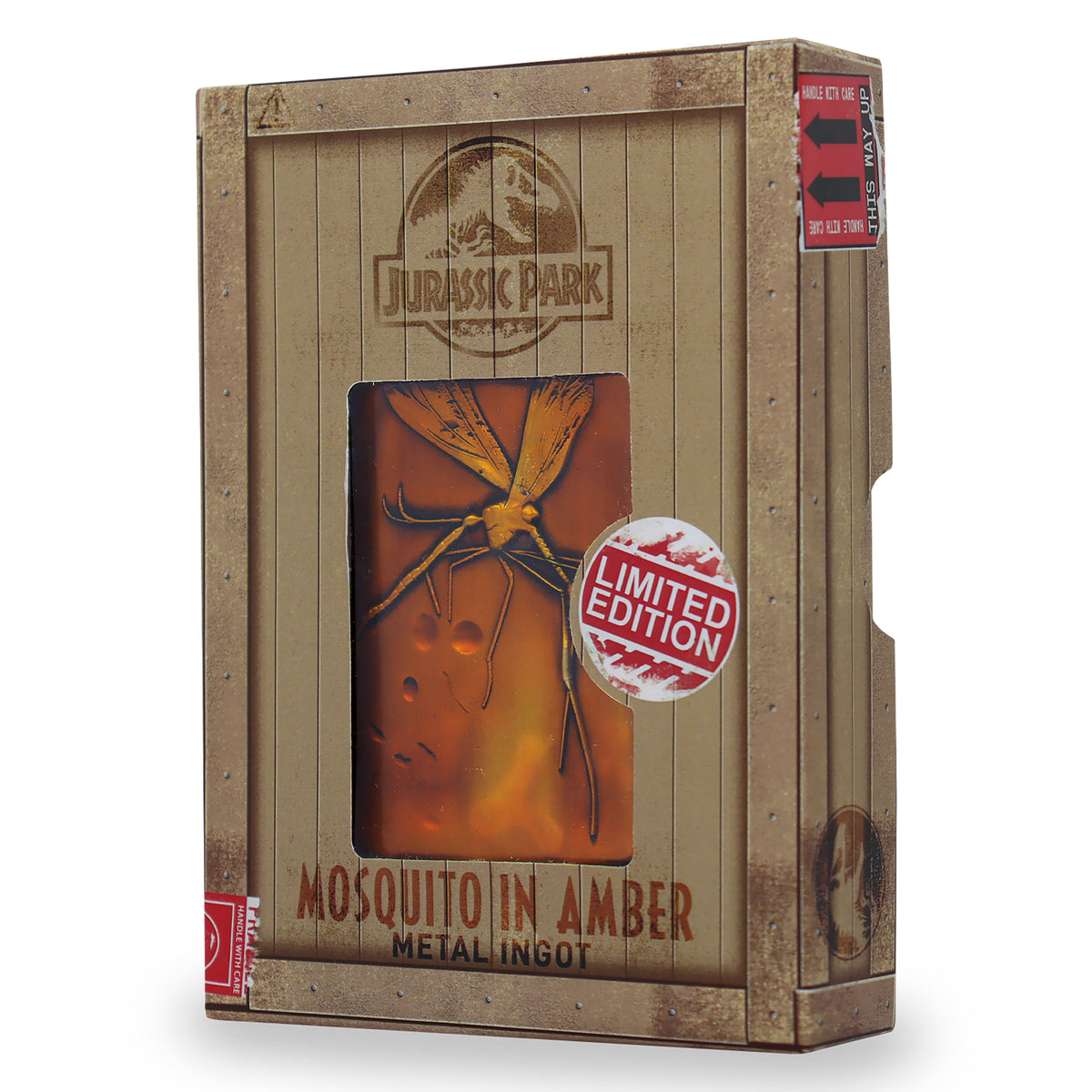 Produktbild Jurassic Park - Moskito in Amber Metallbarren Replik limitiert