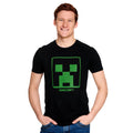Image produit Minecraft - T-shirt logo Creeper noir