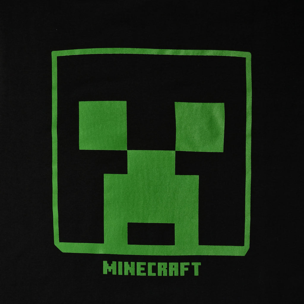 Image produit Minecraft - T-shirt logo Creeper noir