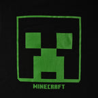 Image produit Minecraft - T-shirt logo Creeper noir