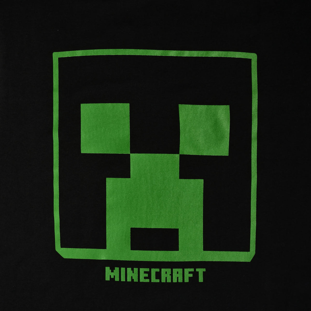 Image produit Minecraft - T-shirt logo Creeper noir