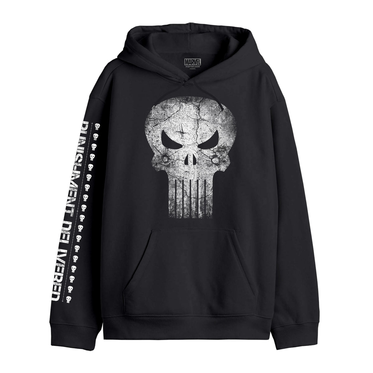 Image produit Punisher - Sweat à capuche noir 'Punishment Delivered'