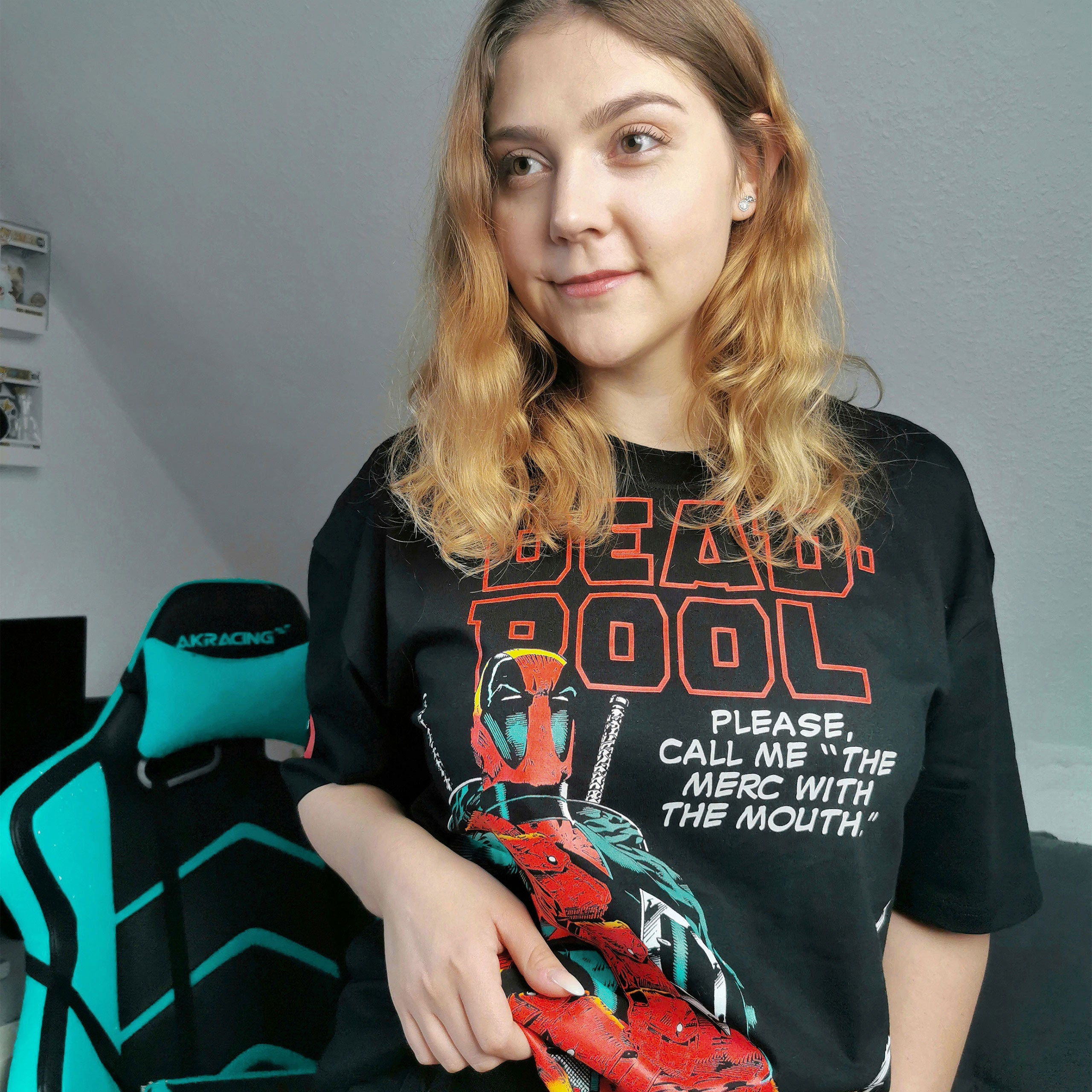 Productafbeelding Deadpool - The Merc With The Mouth Oversize T-Shirt Zwart