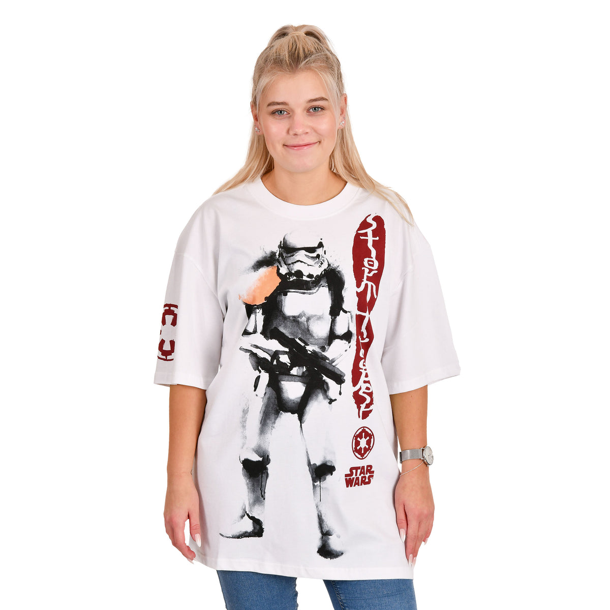 Image produit Star Wars - T-shirt oversize Stormtrooper blanc