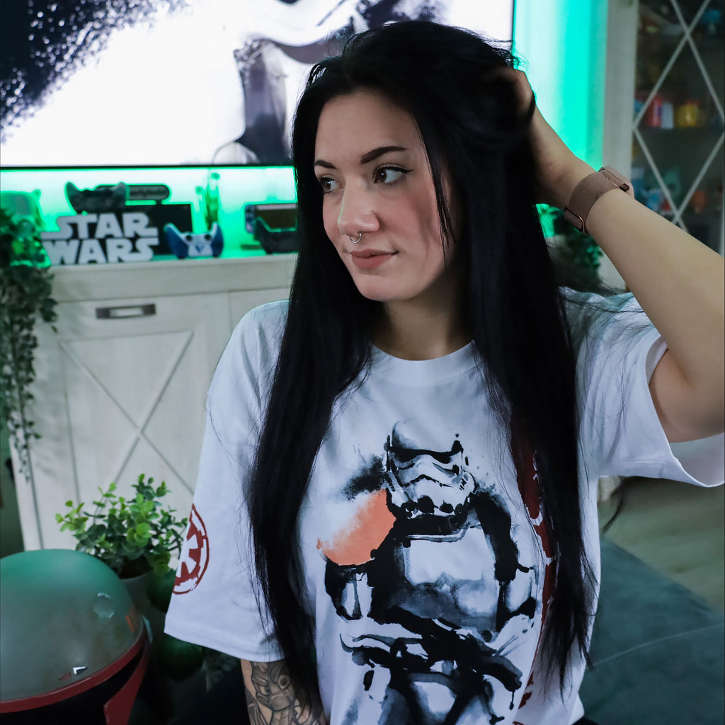 Image produit Star Wars - T-shirt oversize Stormtrooper blanc