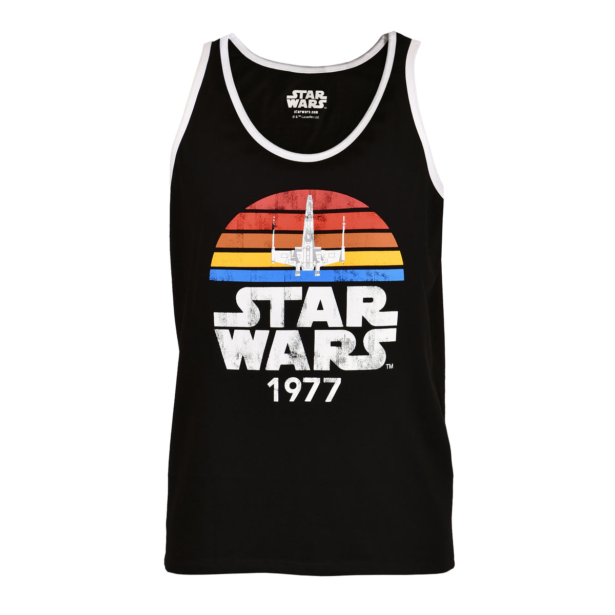 Productafbeelding Star Wars van 1977 Distressed Tanktop zwart