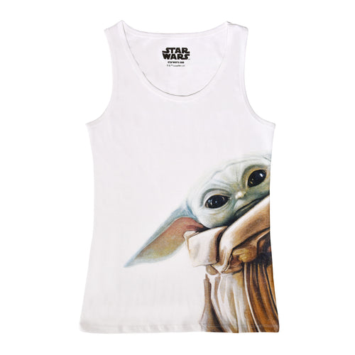 Produktbild Grogu Tank Top weiß - Star Wars The Mandalorian