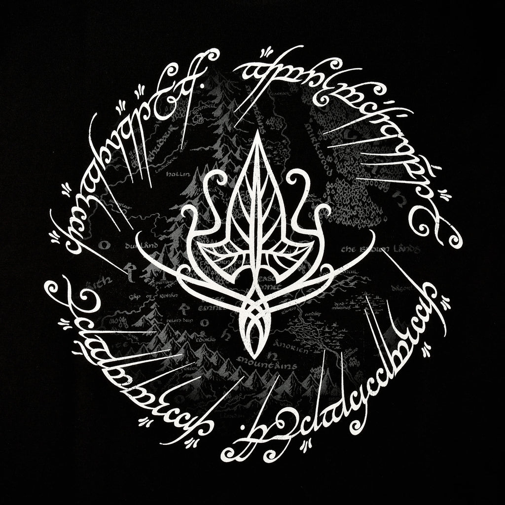Productafbeelding Heer der Ringen - Elfenblad T-shirt zwart