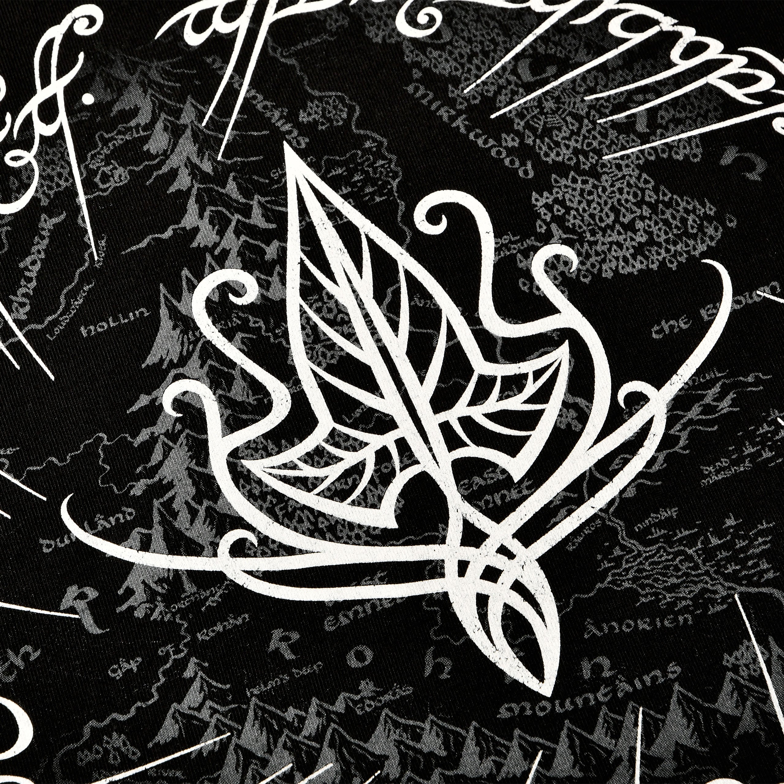 Productafbeelding Heer der Ringen - Elfenblad T-shirt zwart