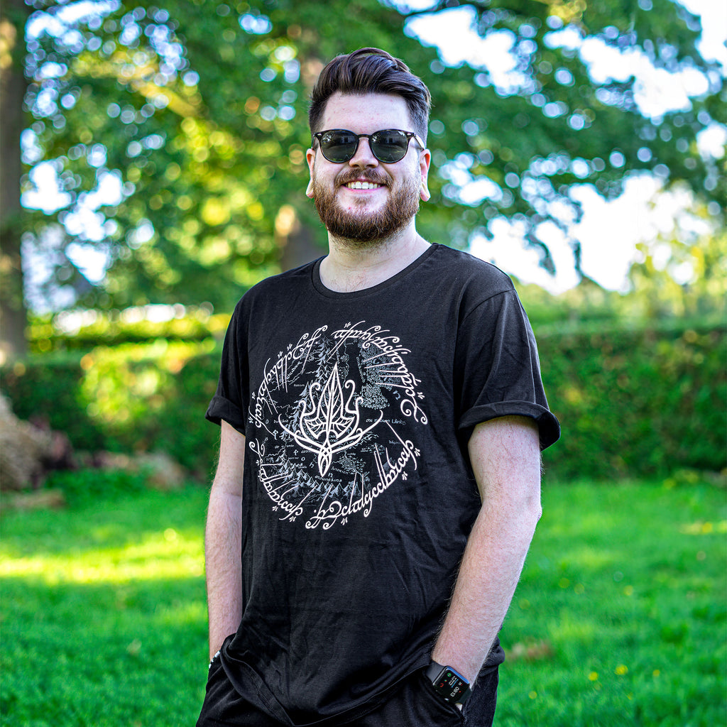 Productafbeelding Heer der Ringen - Elfenblad T-shirt zwart