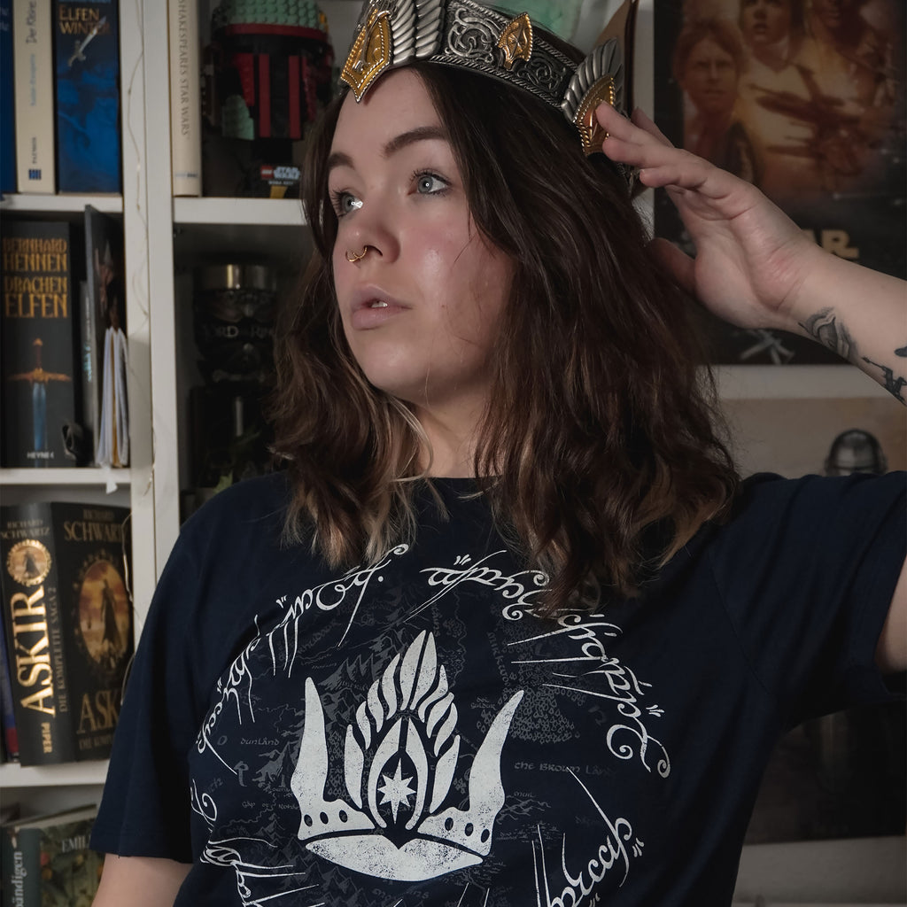 Produktbild Der Herr der Ringe - Krone von Gondor T-Shirt blau