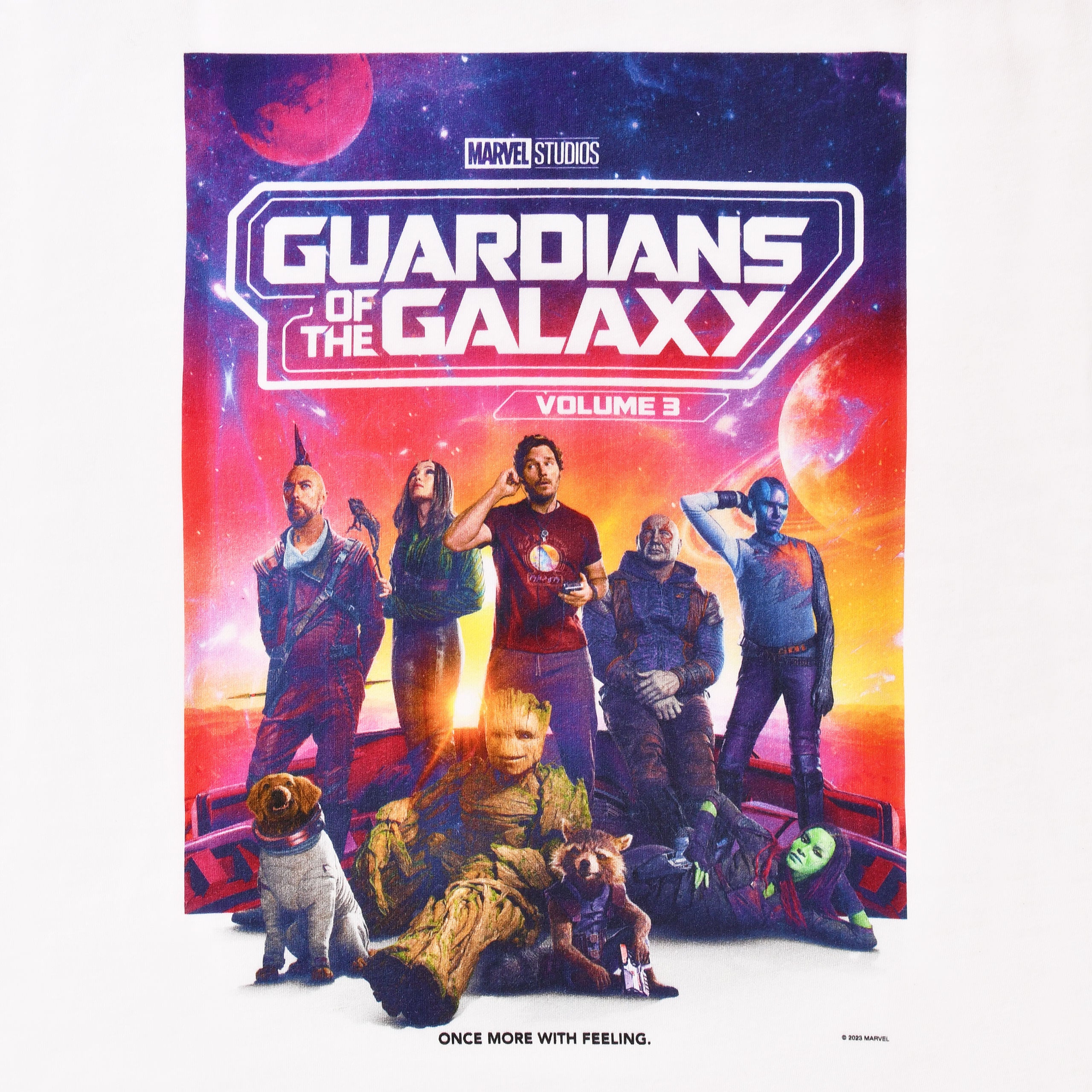 Productafbeelding Guardians of the Galaxy - Crew T-shirt wit