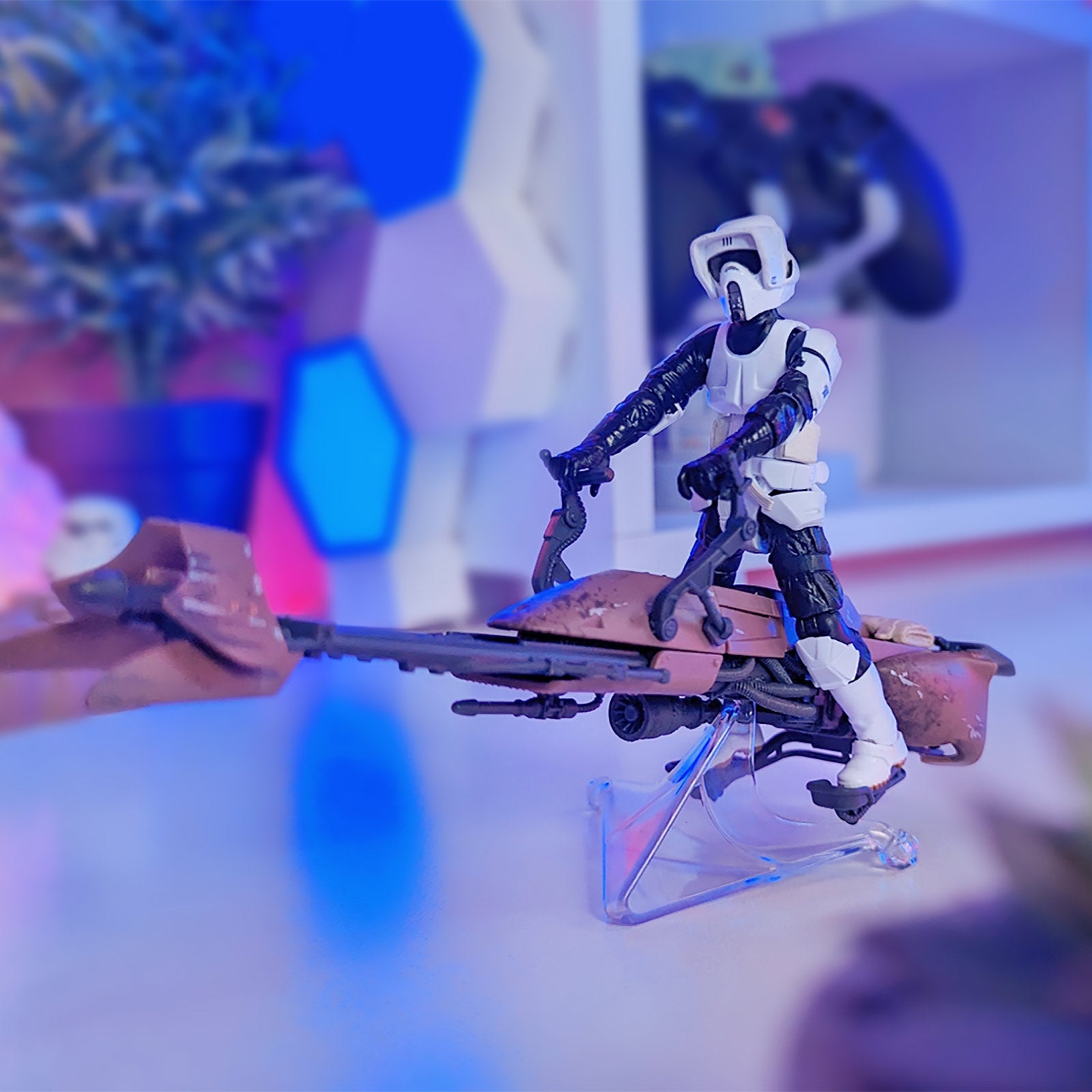 Produktbild Star Wars - Speeder Bike mit Scout Trooper Actionfigur