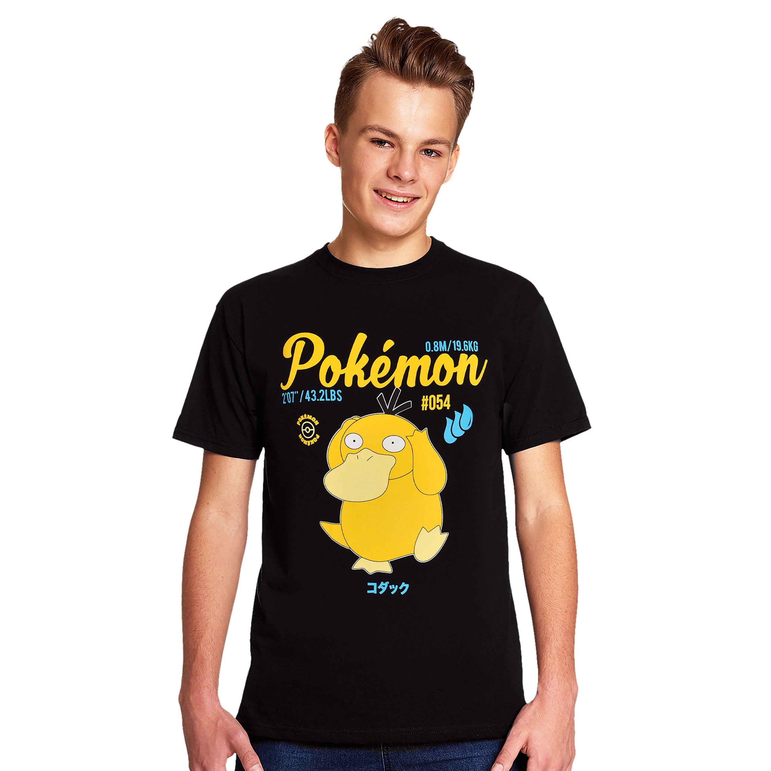Productafbeelding Pokemon - Psyduck T-shirt zwart