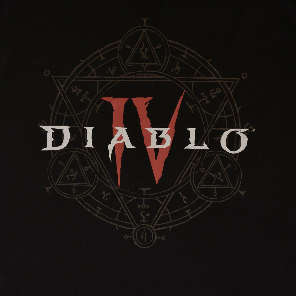 Image produit Diablo IV - T-Shirt Logo Hexagramme Noir