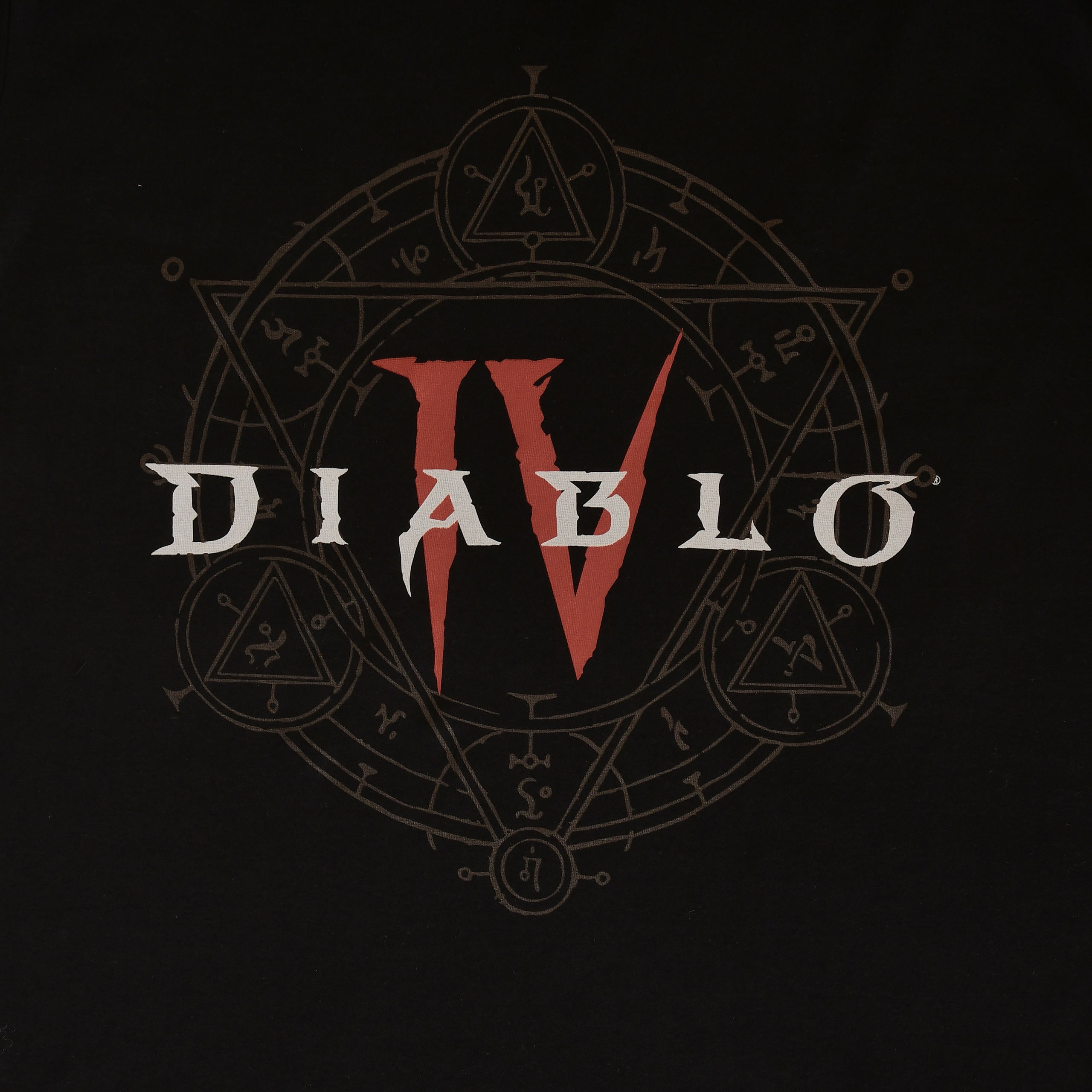 Productafbeelding Diablo IV - Hexagram Logo T-Shirt Zwart
