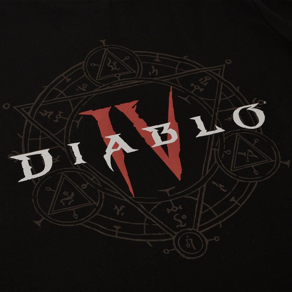 Image produit Diablo IV - T-Shirt Logo Hexagramme Noir