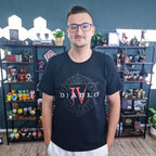 Image produit Diablo IV - T-Shirt Logo Hexagramme Noir