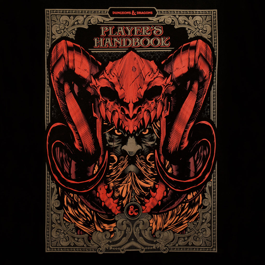 Productafbeelding Dungeons & Dragons - Player's Handbook T-Shirt Zwart