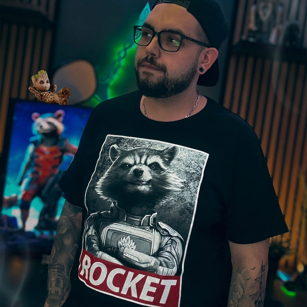 Produktbild Rocket Raccoon T-Shirt schwarz - Marvel