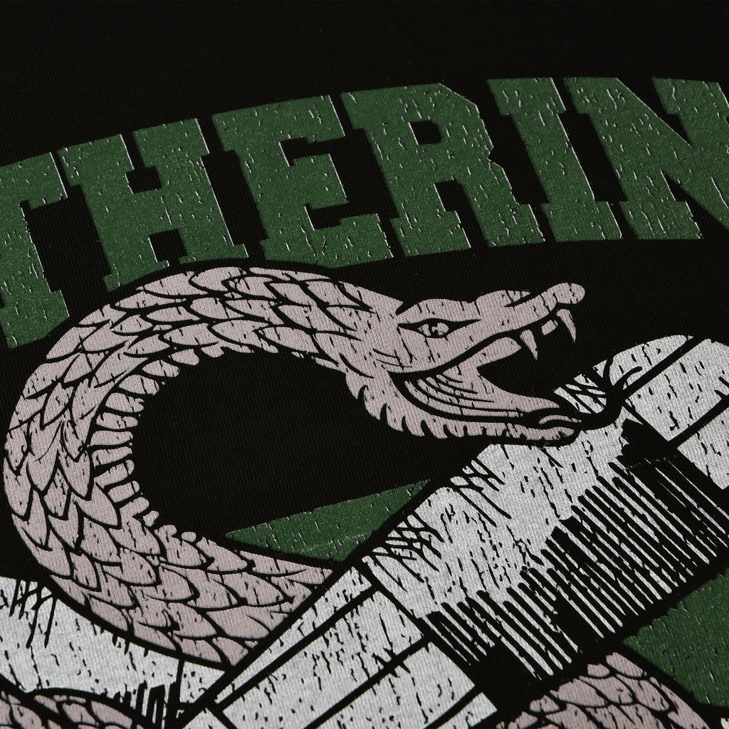 Image produit T-shirt noir Slytherin Quidditch College - Harry Potter