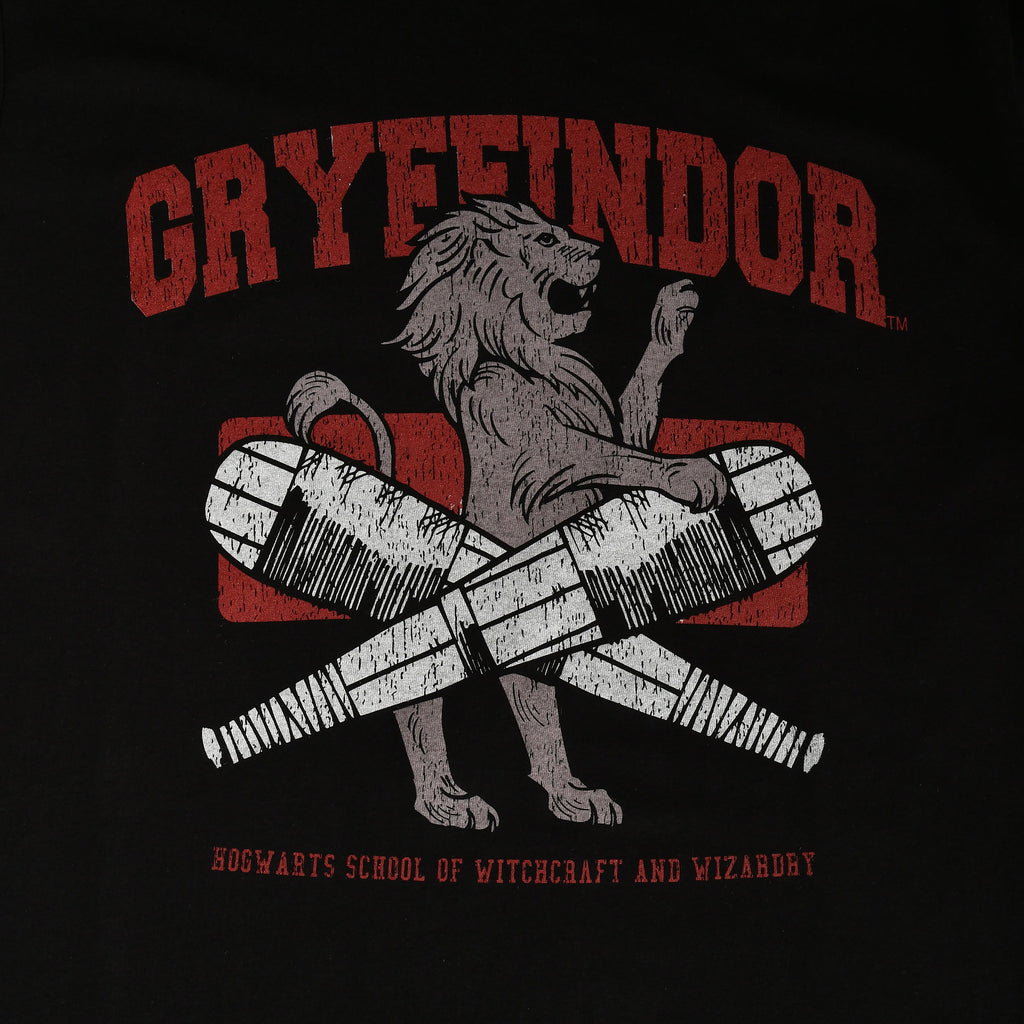 Produktbild Gryffindor Quidditch College T-Shirt schwarz - Harry Potter