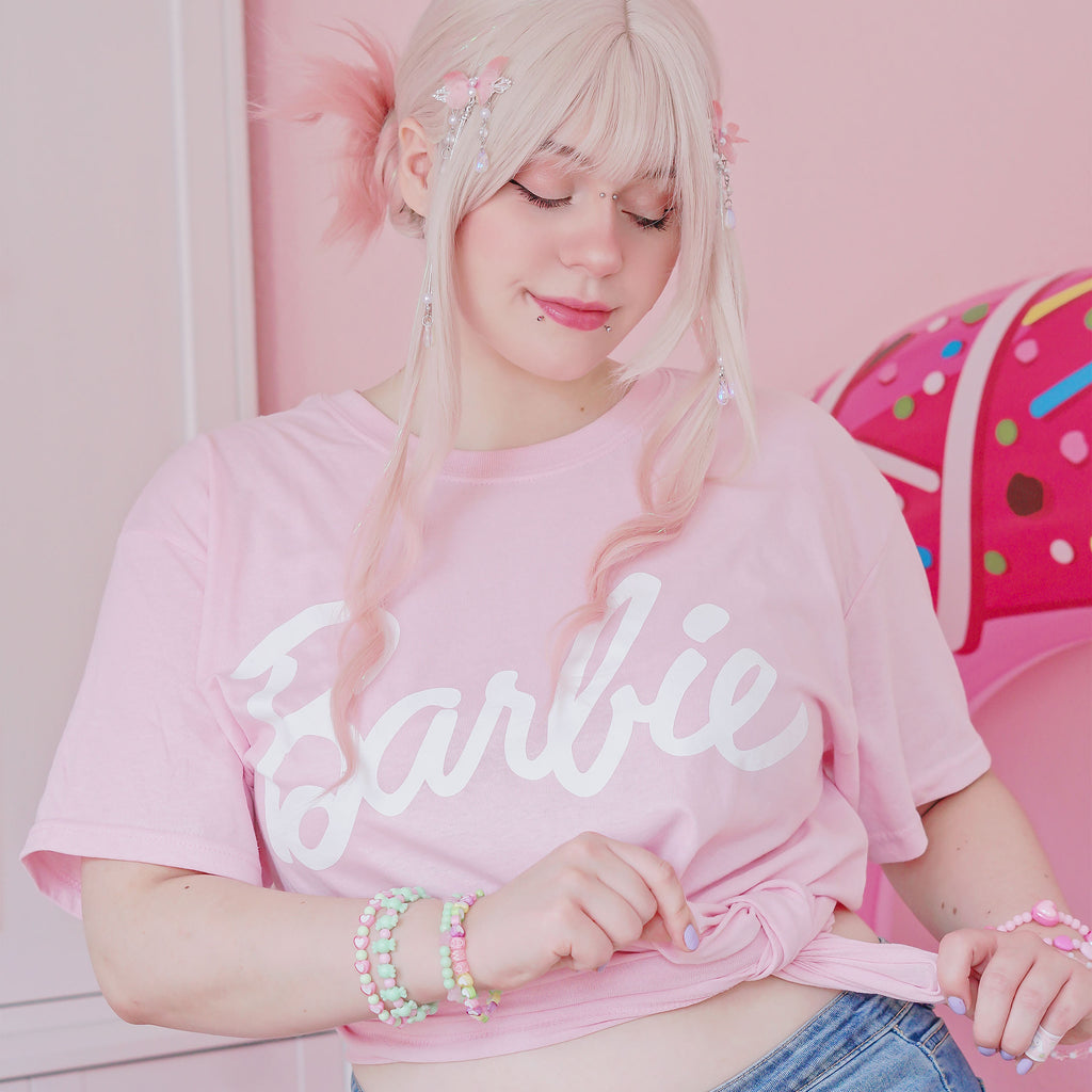 Image produit Barbie - T-shirt logo rose