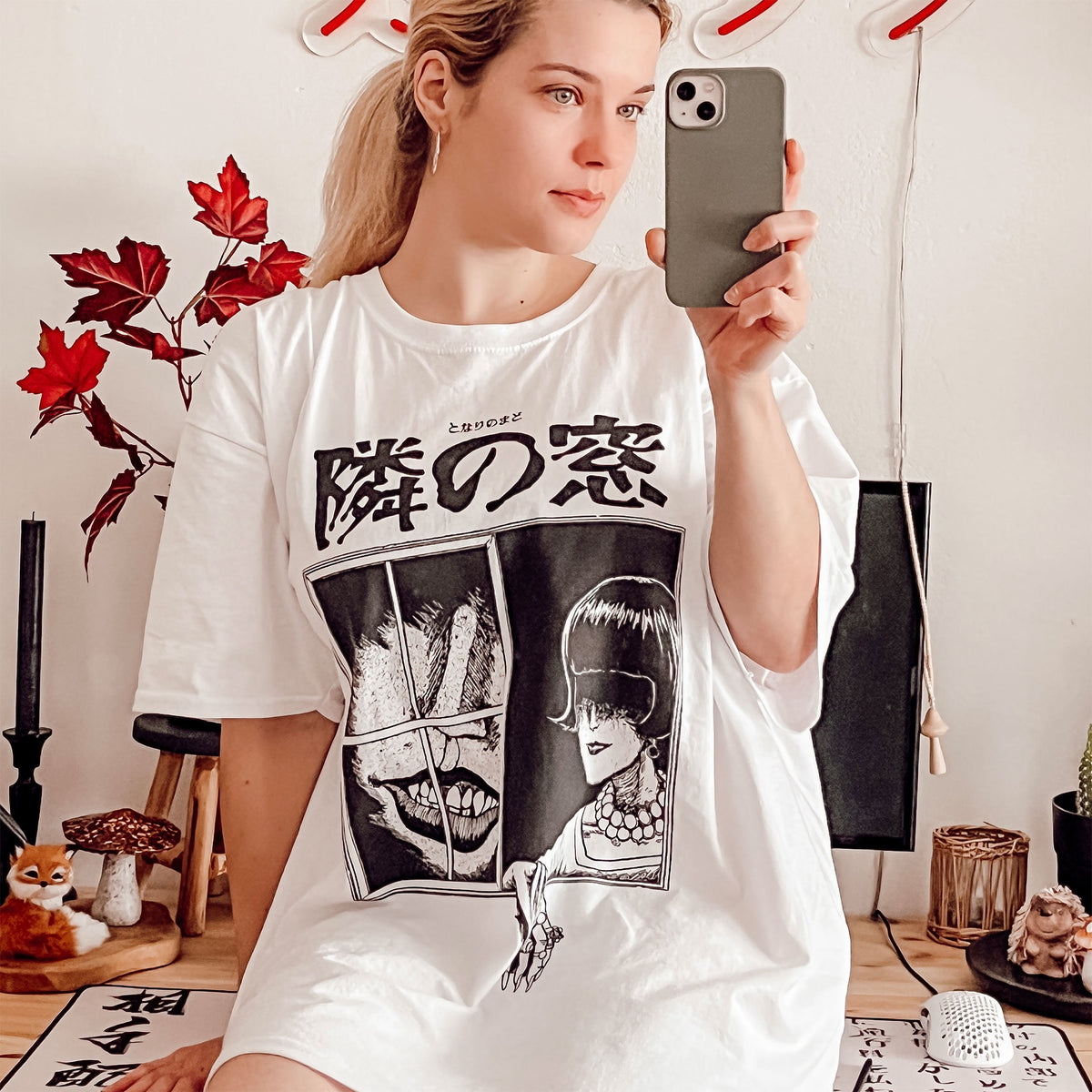 Image produit Junji Ito - T-shirt Window blanc