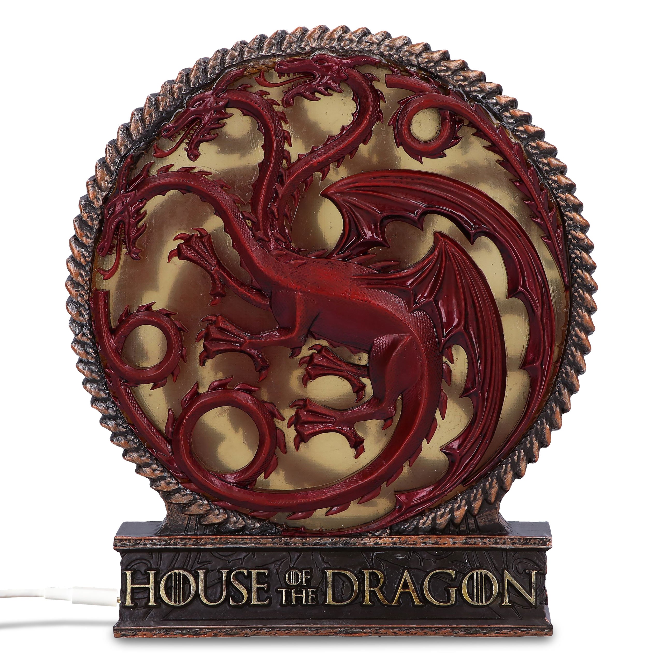 Produktbild Targaryen Wappen Tischlampe deluxe - House of the Dragon