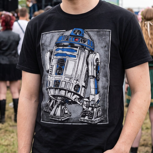Produktbild Star Wars - R2D2 Portrait T-Shirt schwarz